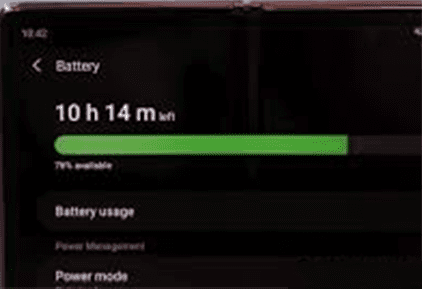 Galaxy Z Fold 2 Battery life2